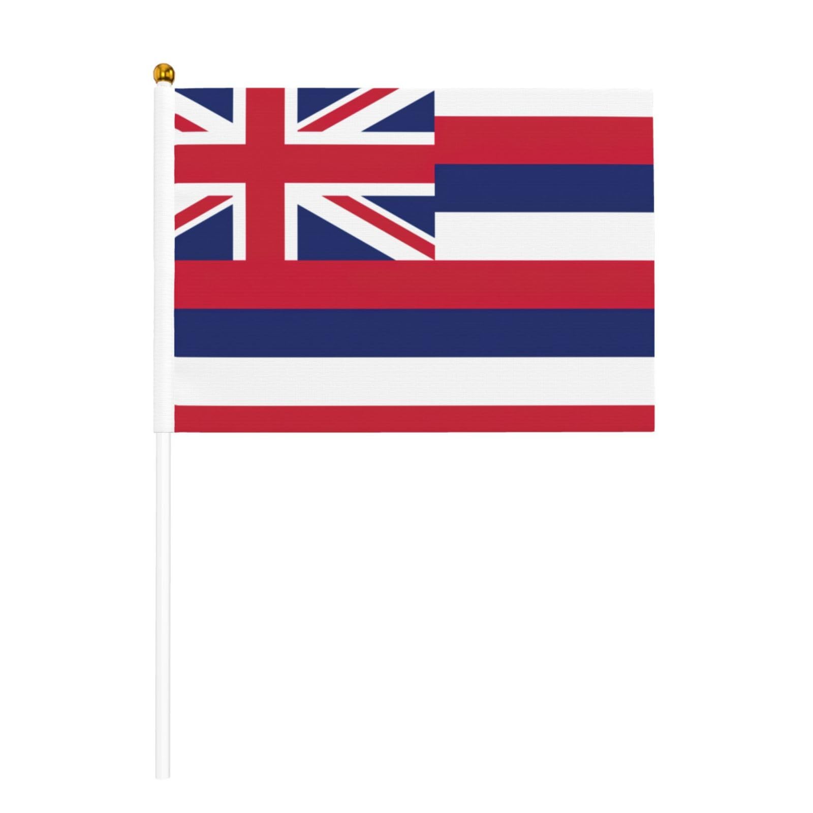 20 Stück Hawaii-Handflaggen – 12,7 X 20,3 Cm Mini-Flaggen Auf Holzstäbchen Mit Speerspitze – Für Partys, Feiern & Dekoration