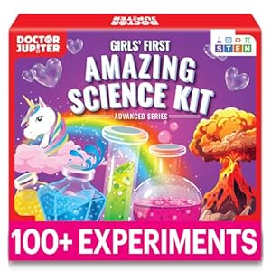 Doctor Jupiter My First Amazing Science Kit for Girls Ages 4+ | Birthday Gift Ideas for 4-5-6-7-8-9-10-11-12 Year Old Girls | STEM Learning & Educational Toys | Advanced Science Experiment Series
