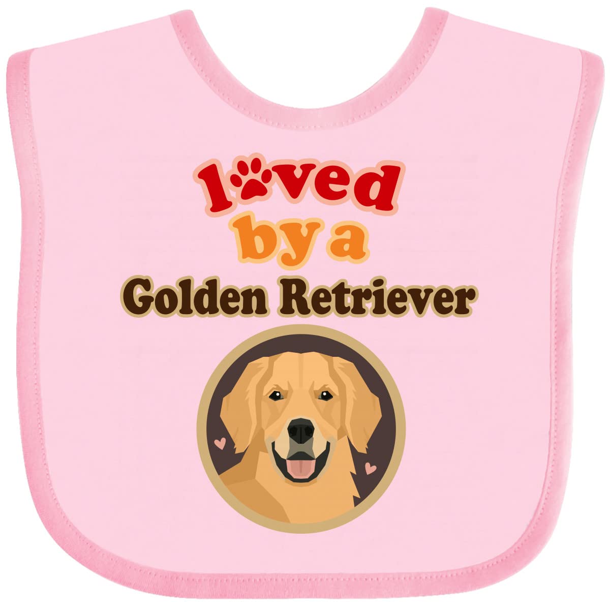 inktastic Golden Retriever Dog Lover Baby Bib