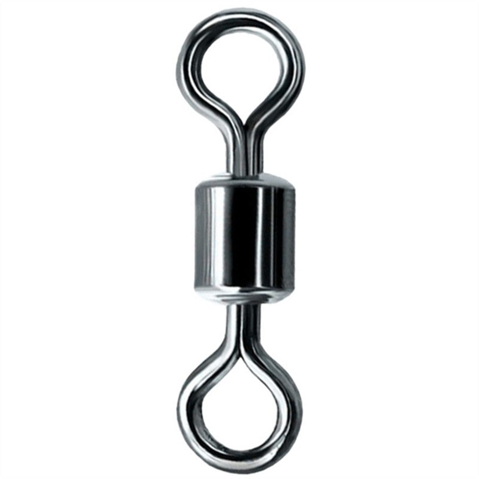 100 Stück Hochgeschwindigkeits-Rotationsstecker mit acht Ringen Angelfasswirbel aus Edelstahl Angelwettbewerb Ausrüstung Wirbelgerät für Hakenfischen 2-130kg (Size : 1#)