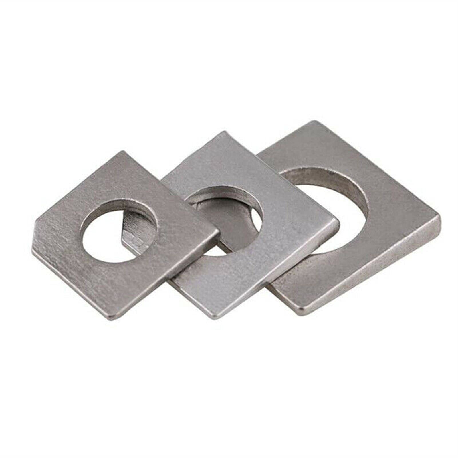 Zkenshan-washers M6-M30 Square Bevel Washers 304 Stainless Steel Square Taper Gasket for Slot Section, Good wear Resistance (Inner Diameter : M24(1pcs))