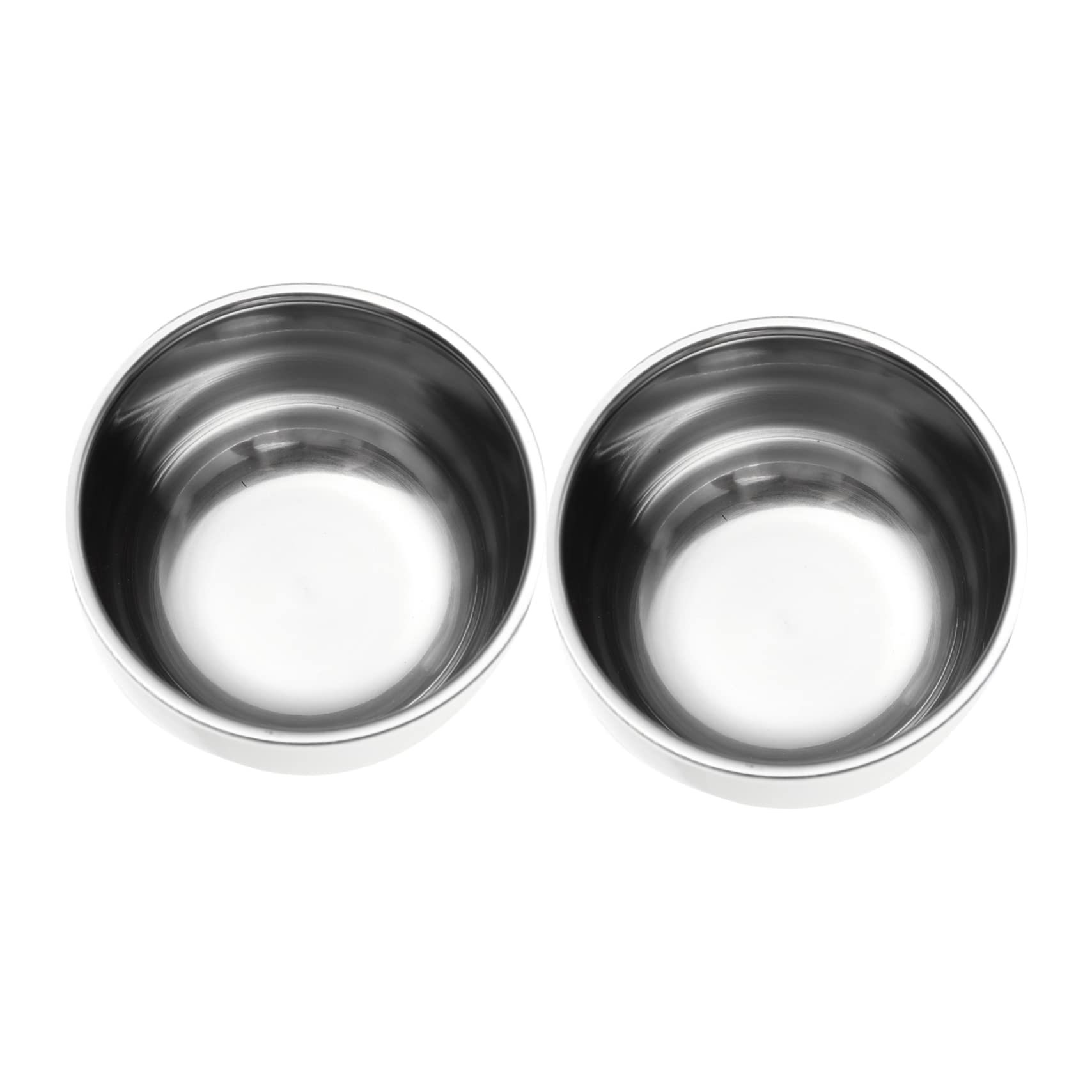 WOFASHPURET Large Capacity Shaving Cream Soap Bowl Set Steel Shaving Bowl and Brush for Men