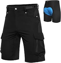 Cycorld MTB Hose Herren Fahrradhose, Schnelltrocknende MTB Shorts Herren Mountainbike Hose Baggy Bike Shorts, Atmungsaktiv Radhose mit Verstellbaren Klettverschlüssen