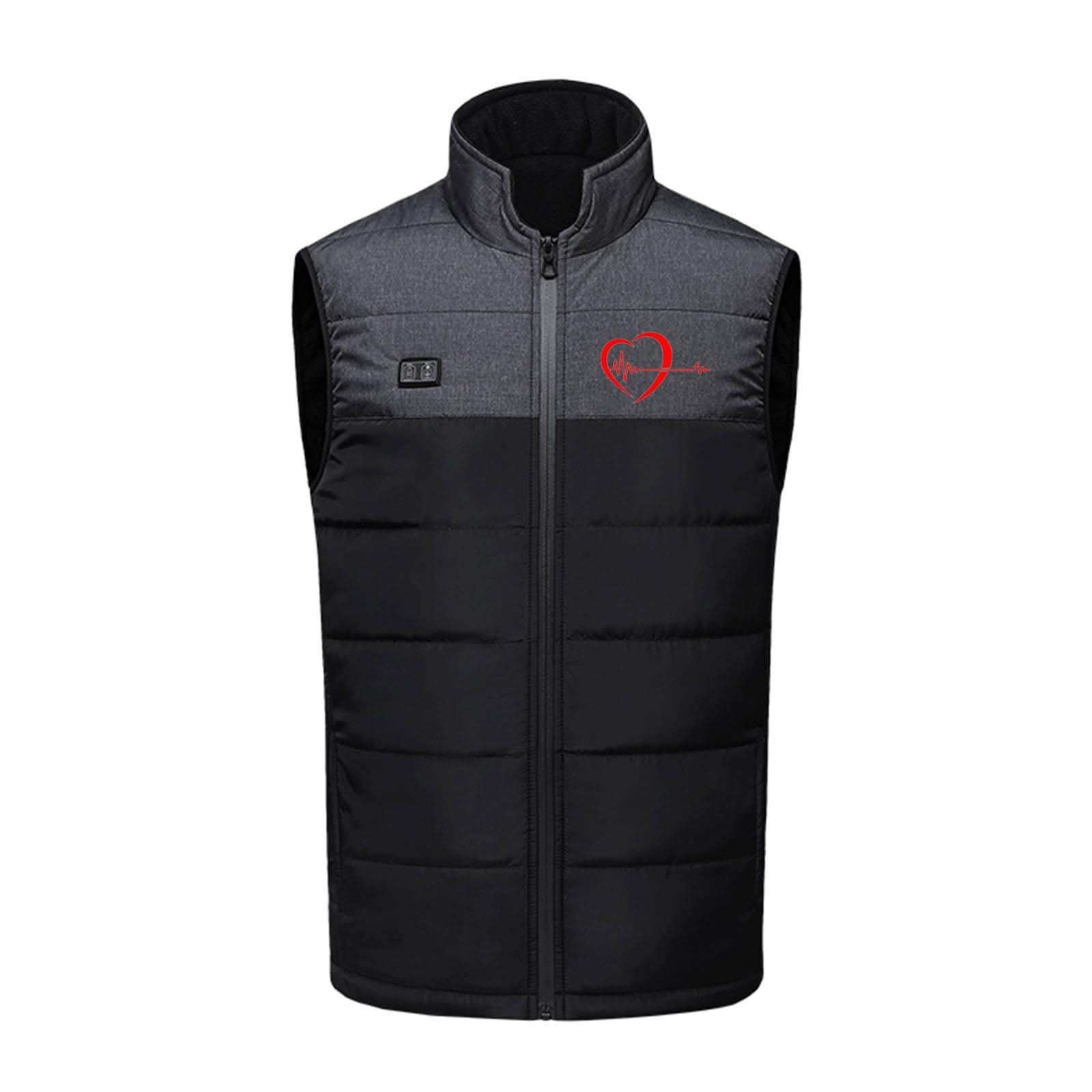 Veste Chauffant Homme Femme, Gilet Chauffante Moto, Tissu Polaire Réversible Lavable en Machine, 17 Zones de Chauffage, 3 Niveaux de Chauffage pour Ski Pêche Randonnée Plein Air Pas Cher Blouson