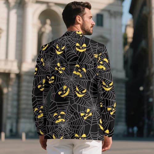 Men's Casual Blazer One Button Slim Fit Lightweight Sport Coat Business Jacket Office Dinner3