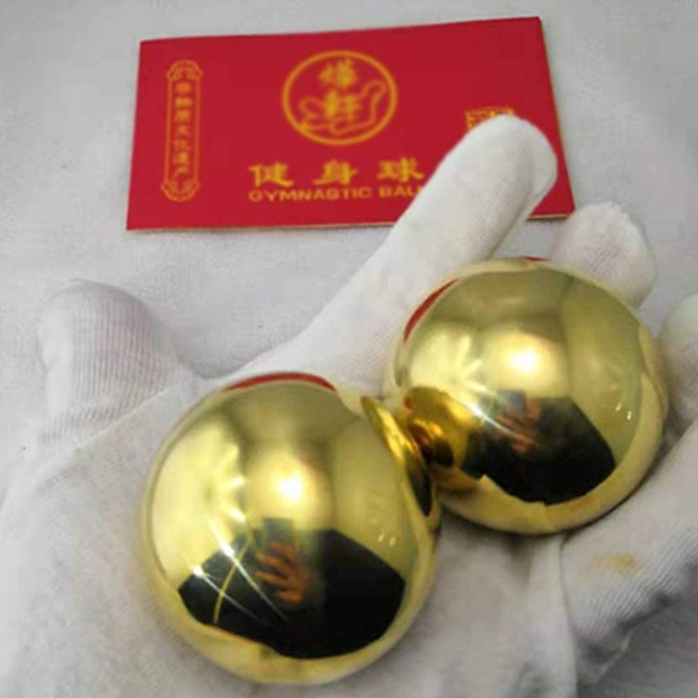 Palle Antistress per Adulti, Palle Baoding Palle Antistress per Adulti Palle per Esercizi Cinesi Esercizio Massaggio Palle di Metallo Palle Antistress per Meditazione sul
