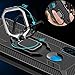 Avesfer for Xiaomi Redmi Note 8 Case with Screen Protector Tempered Glass Ring Holder 360 Degree Rotation Kickstand Shock Absorbing TPU Phone Cover Scratch Resistant Carbon Fiber (Black)