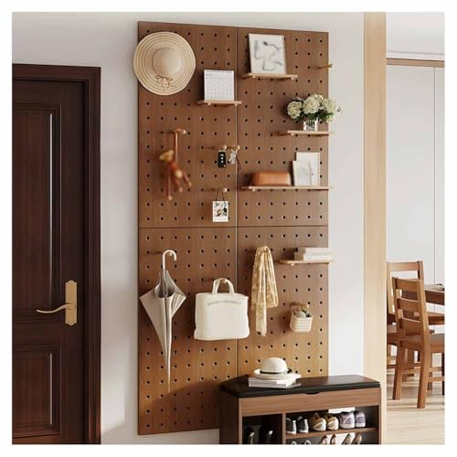 Genérico Estante de Pared para Herramientas, Organizador de Herramientas y Adornos, Paneles de Almacenamiento versátiles (Beige, 50x80 cm) proyectos de Manualidades y decoración del h