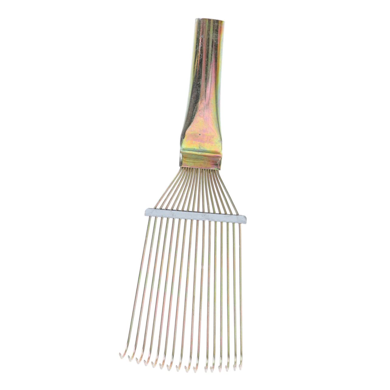 Sosoport Horse Grooming Brush Metal Grooming Rake for Cattle Horses Comfortable Pet Hair Durable Design Easy to