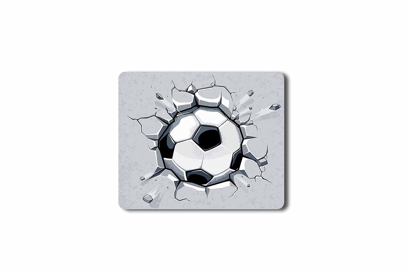 Football Mouse Pad|Designer Rubber Base Mouse Pad for Laptop & Computer, Dust Free, Optical Friendly, Non-Slippery Rectangular Mouse Pad|Friendly for All Types of Mouse