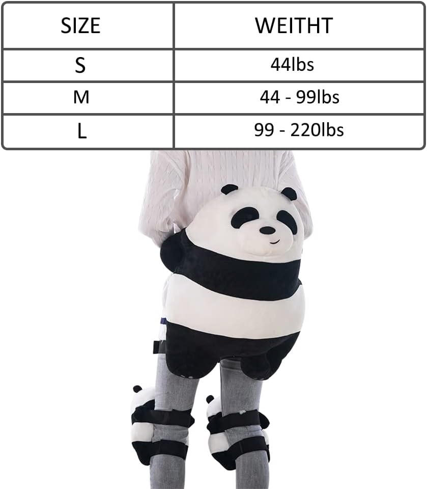 Ski Protective Gear Set Cute 3D Knee Padded Protector Hip Protection Butt Pad for Adult Kids Tailbone Protector for Skiing Skating Snowboarding Outdoor Winter