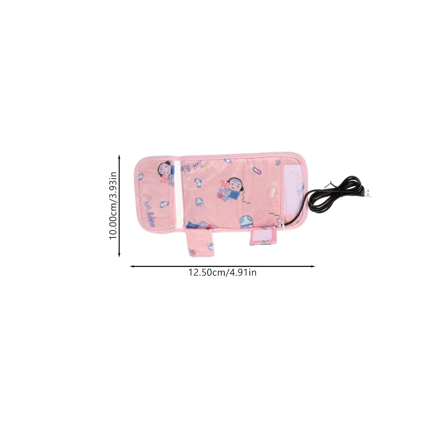 Uonlytech USB Bottle Warmer Cover for Travel Insulated Cloth Heater Compatible Various Bottles Easy to Install Remove for Home Car Use