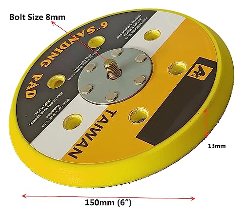 Image of Inditrust 6 Inch Dual Action Random Orbital Sanding Pad 12000RPM Sander Polishing Pad New Glass Polisher