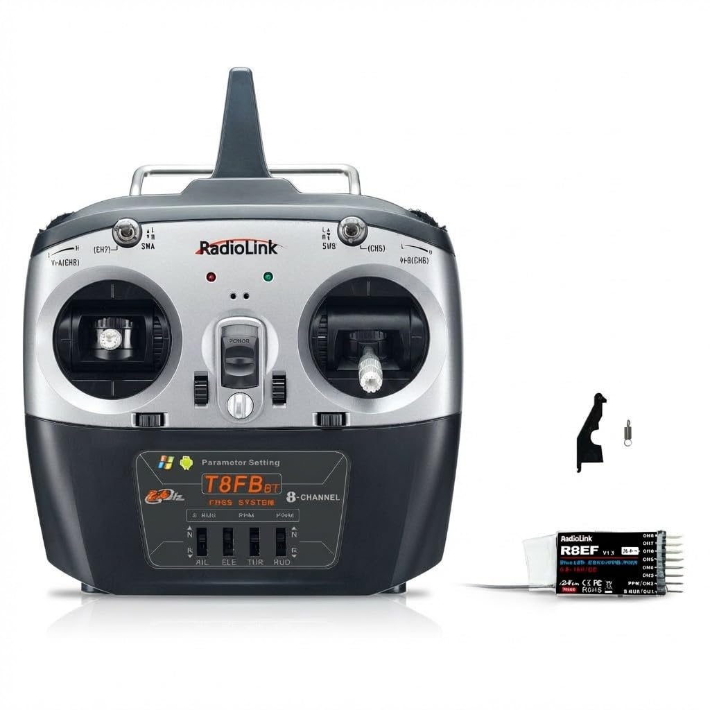 ラジコン　radiolink 受信機 ×8個　セット RadioLink T8FB BT 2.4GHz 8CH プロポ & レシーバーセット