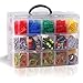 Kurtzy Caja Almacenamiento Plastico 3 Niveles - Ranuras de Compartimentos Ajustables -...