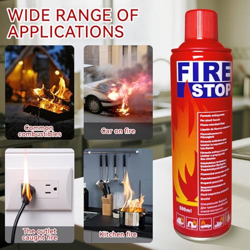 Image of 2 /4-Pack Fire Extinguisher with Mount Brackets,Portable for Home Kitchen Car Boat,BBQ -Multi-Purpose Protection (4-Pack Fire Extinguisher)