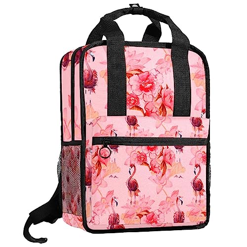 Sac à dos garçons flamant rose multicolore 35.5x26cm