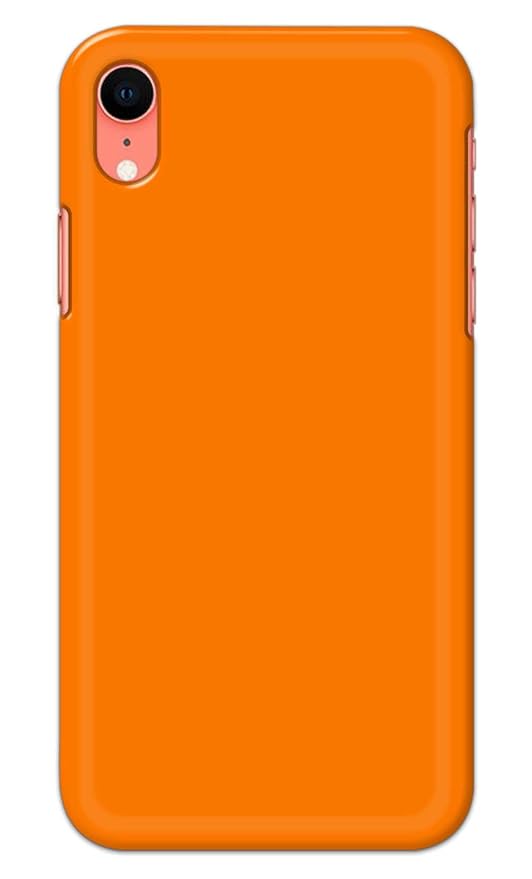 Plain Orange Printed Designer Hard Back Case Cover for Apple