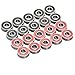 Cuscinetti a sfera in miniatura Scooter Scooter Cuscinetto a doppia gomma sigillata profonda 608RS Cuscinetti ABEC-9 per Skateboard Scooter Red & Black 20pcs