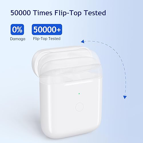 Miniatura 3 de Funda de carga para AirPod, funda de cargador inalámbrico de repuesto para AirPods 12 (1 y 2 generación), sin auriculares