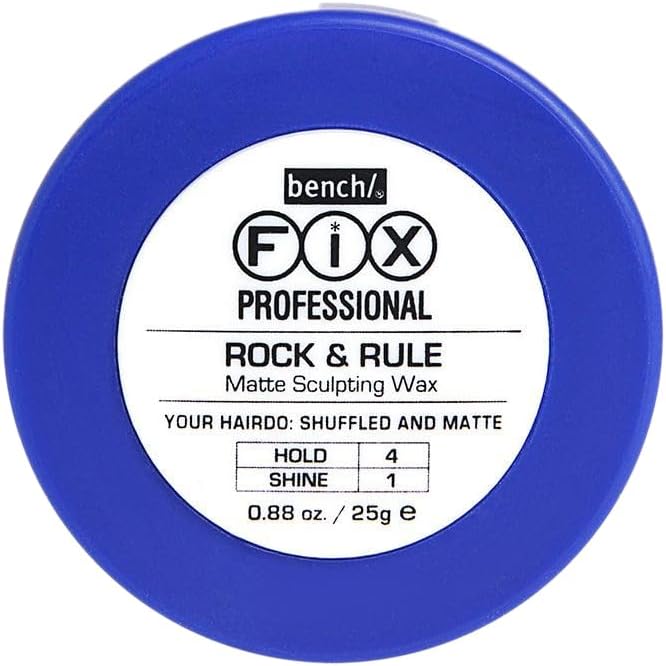 Bench Fix Professional ROCK & RULE Matte Sculpting Wax | Hair Wax for Adult | Stylish Matte Finish with Volume | Non Sticky - 25gm - (Pack of 2).