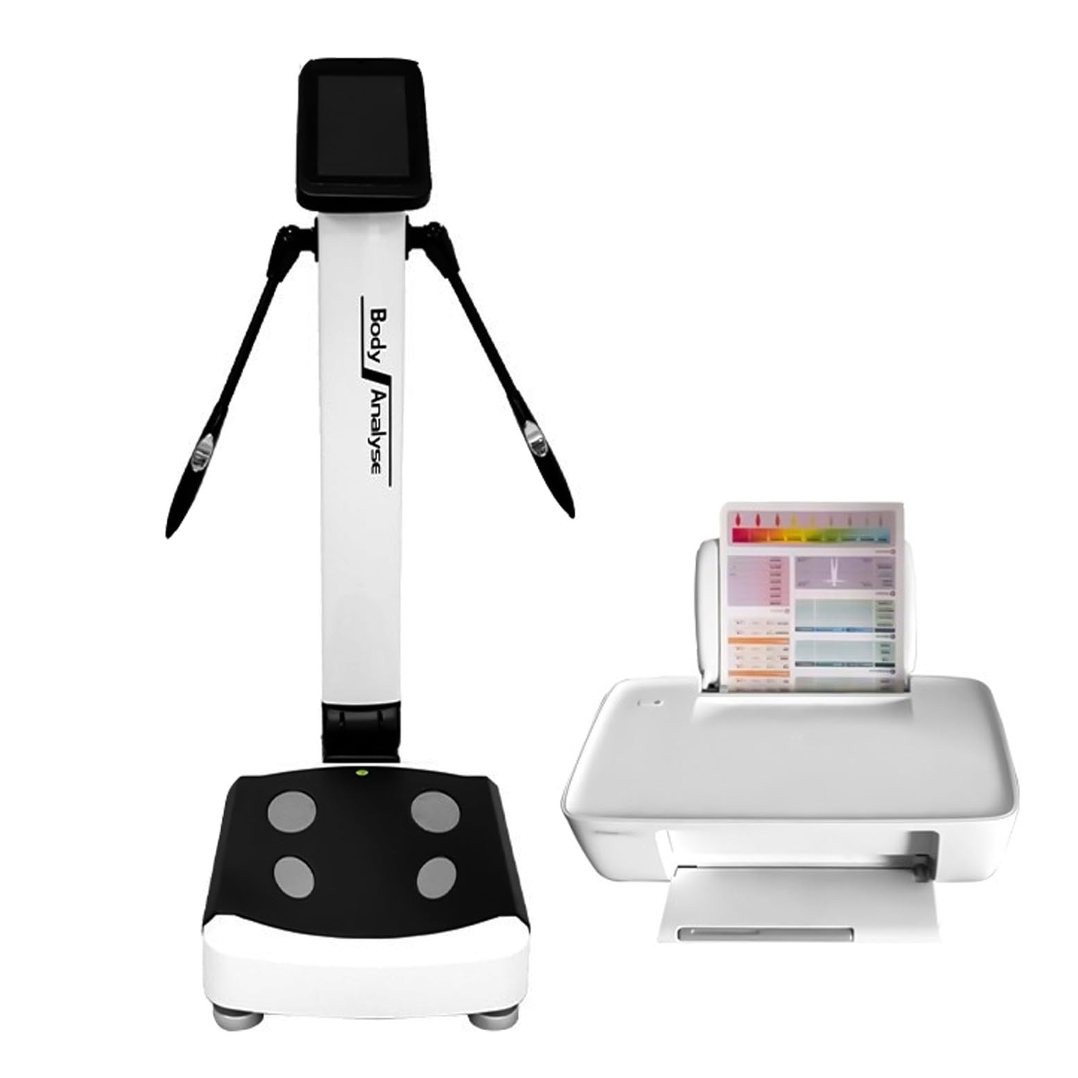 WYBYYDS Digital Weight Scale for Home Gym,10.1-inch HD Touch Screen Body Fat Scale Body Composition Analyzer BMI Scale, for Gym/Fitness，117x60x40 cm