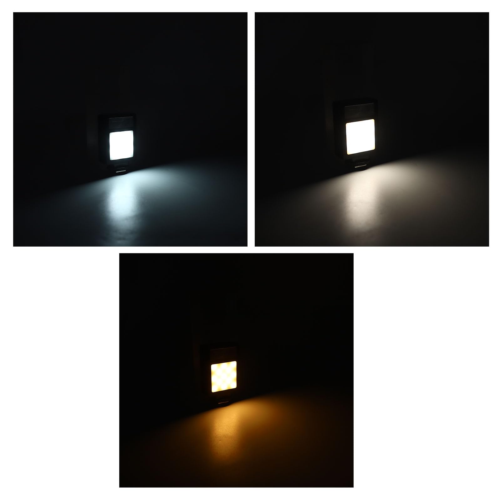 Luce Video a LED, Luce della Fotocamera Portatile, Illuminazione Fotografica CRI95 + 2500-9000K con Supporto per Scarpe Calde per Selfie, Streaming Dal Vivo, Ricaricabile da 1200 MAh