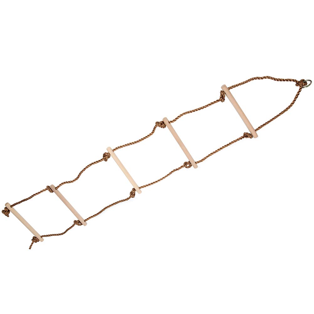 Children's Climbing Ladder, Safe Eco-Friendly Children's Rope Ladder, Made of Wood for Adults and Children