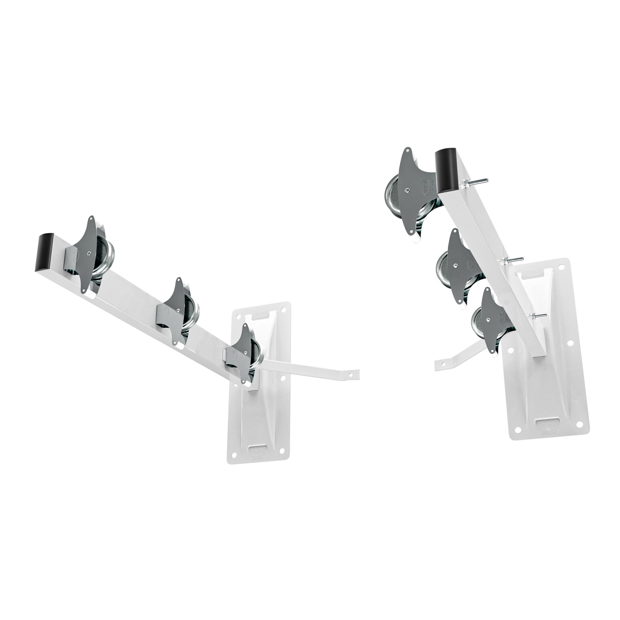 Stendibiancheria Da Muro In Acciaio Inox - 2 Bracci Laterali E 6 Carrucole Per Esterni - Foto 9