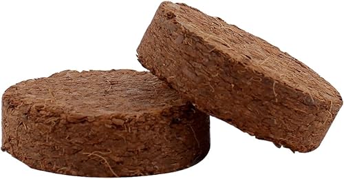 UBICON Disco de coco de 1.5 pulgadas, fácil de usar, sin químicos, para uso en interiores y exteriores (6 discos)