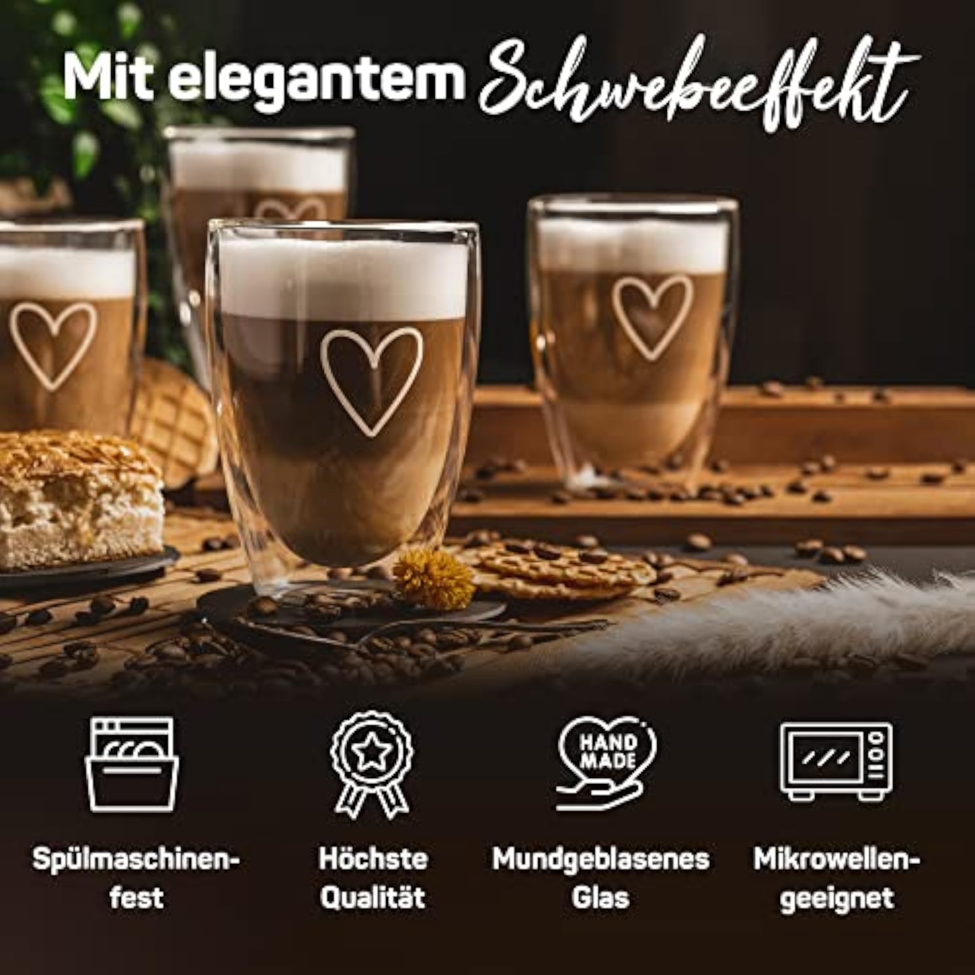 Latte Macchiato Glasses Double-Walled Gift Idea