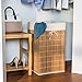 Honey-Can-Do Bamboo Wicker Laundry Hamper with Removable Canvas Bag HMP-01620 Natural, 25-Inches Tall