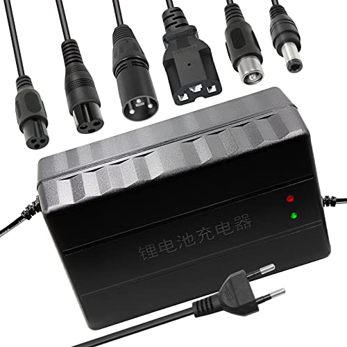 96,6v 5a Li-Ion Cargador de batería Múltiples enchufes para Cargador de batería de Motocicleta de Barco de Bicicleta eléctrica 23s 84v (no Adecuado para baterías de Plomo ácido)