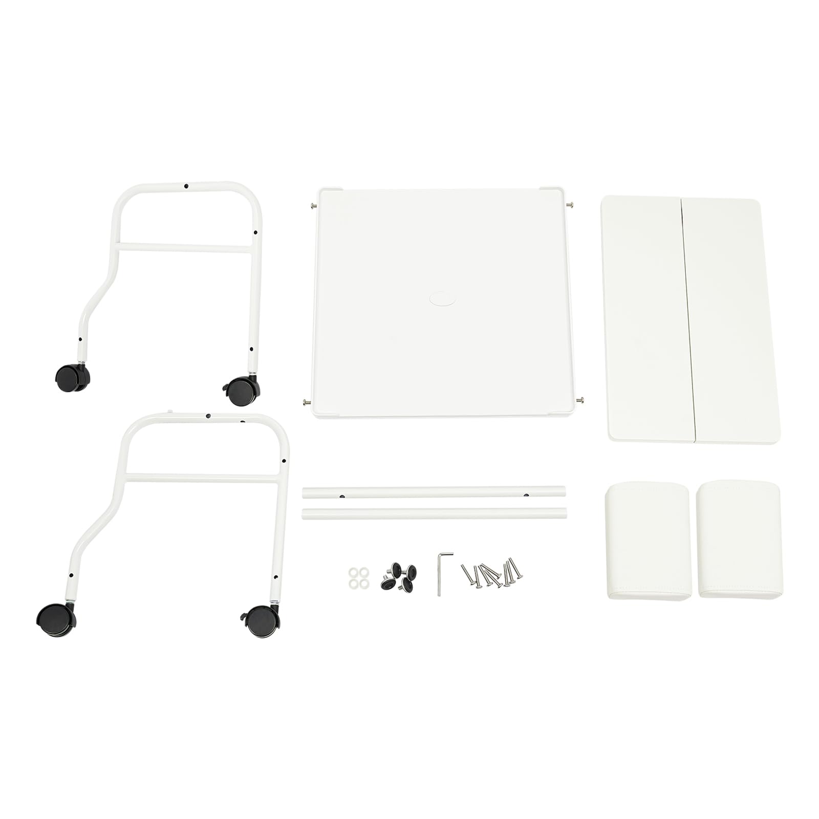 Pediluvio Spa Trolley Portátil para Uñas y Pedicura Carrito Masaje Mesa Salón Blanco