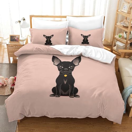 Housse de couette fermeture éclair parure de lit microfibre king size