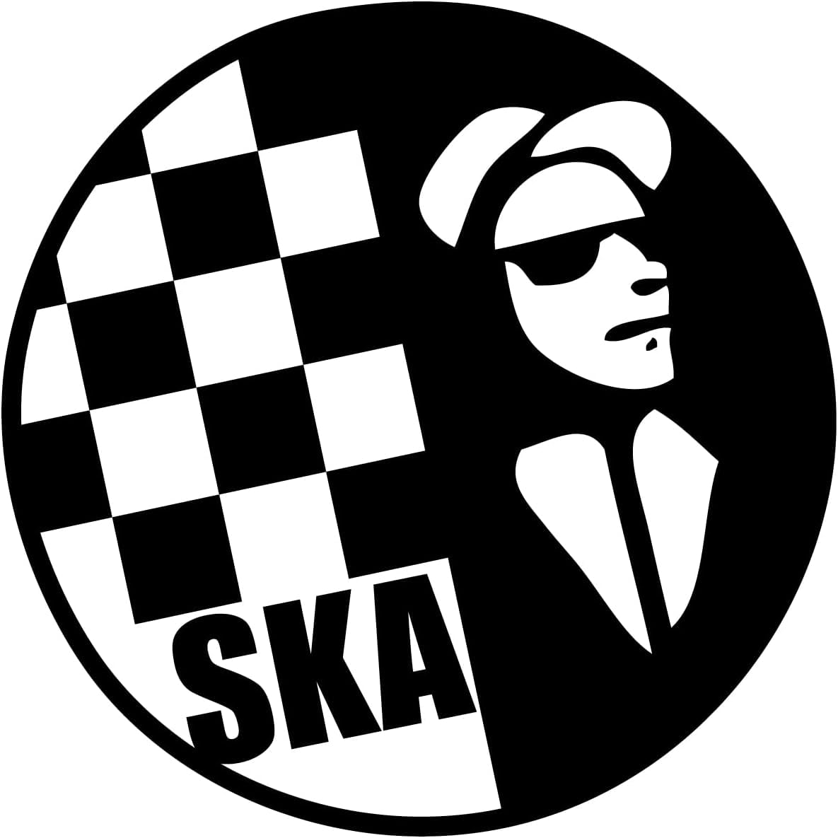 Round Ska, Rude Boy, Mod, Wall Art, Sticker, Decal