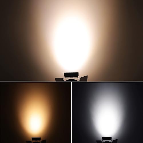 Miniatura 2 de Luces de escenario con puertas de granero, luces LED pares de luces blancas cálidas y frías, activadas por sonido, DMX512, luces profesionales para