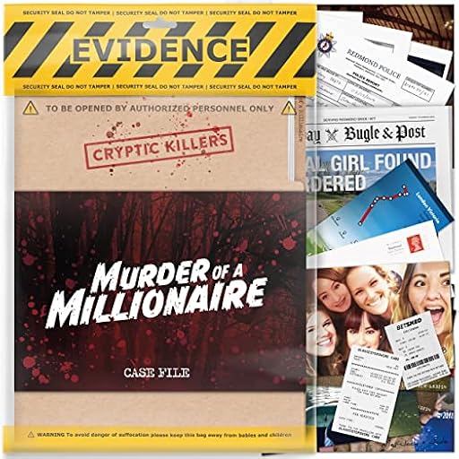 Cryptic Killers Juego de Misterio de Asesinato sin Resolver - Archivos de Caso frío Investigación Detective Pistas/evidencia - Resuelve el Crimen - para individuos, Noches de Citas y Grupos de Fiesta | Ya disponible en tu tienda friki favorita! En mundofriki.es!