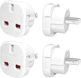 UK to US Plug Adaptor Type G to Type A and B USA Travel Adapter,American Plug Adapter UK to US,UK to Australia Plug Adapter,from UK to USA,Canada,Australia,Mexico,Thailand,China,Japan and more(2 Pack)
