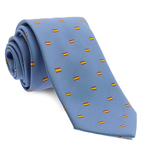 Cencibel - Corbata Banderas de España (Celeste)