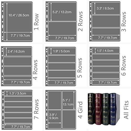 Mudor Premium Pu Classic Binder With Slipcase Storage Case , 4 Ring Binder Albums Stockbook For Stamps, Documents, Coins, Bank Notes,Without Inner Pages (Red) #TOP5