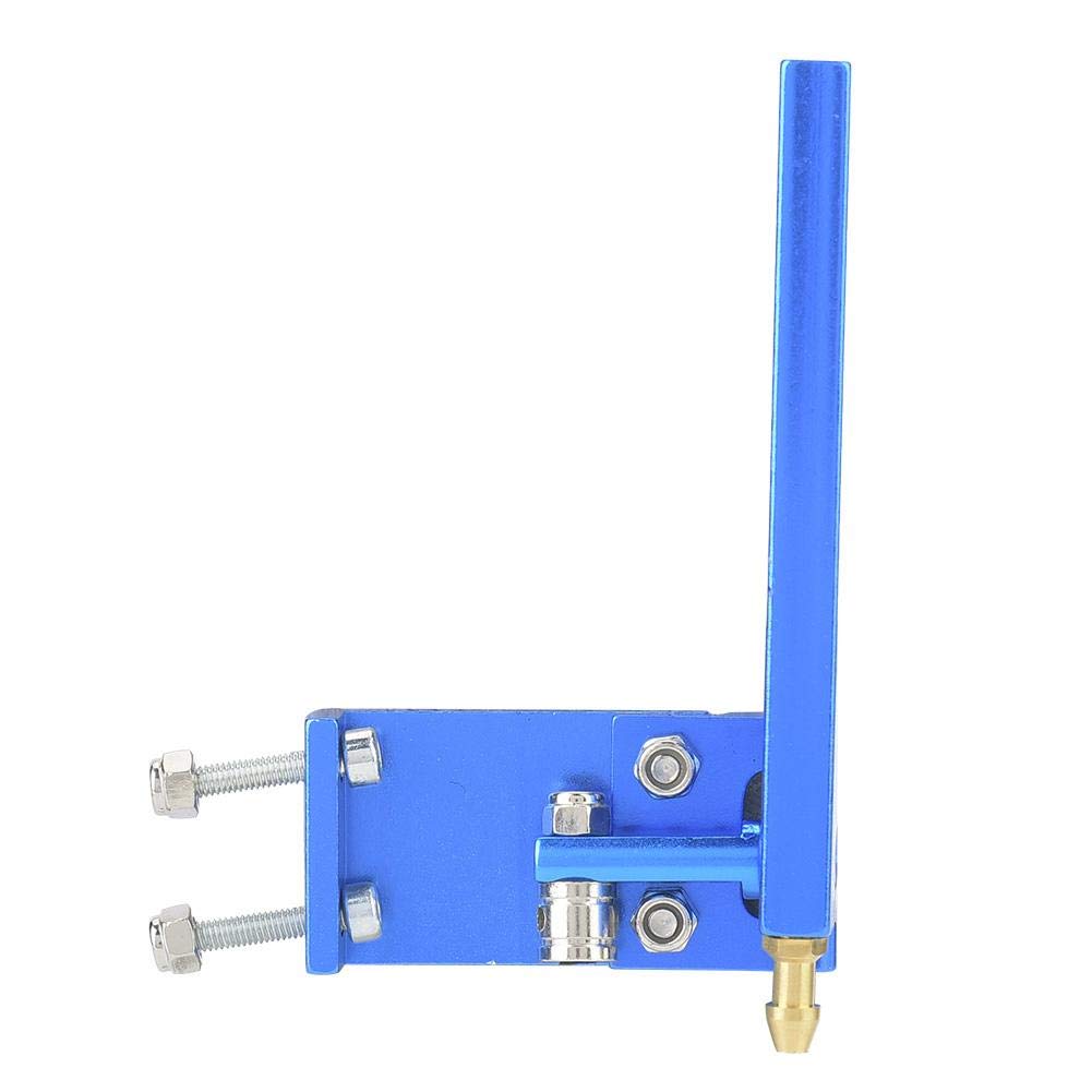 RC Boat Rudder, aluminiowy ster z wlotem wody do zdalnie sterowanego modelu łodzi z napędem elektrycznym/metanolem (niebieski, 75 mm)