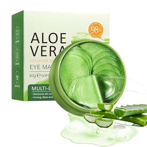 Under Eye Patches - 60 PCS Aloe Vera Eye Masks