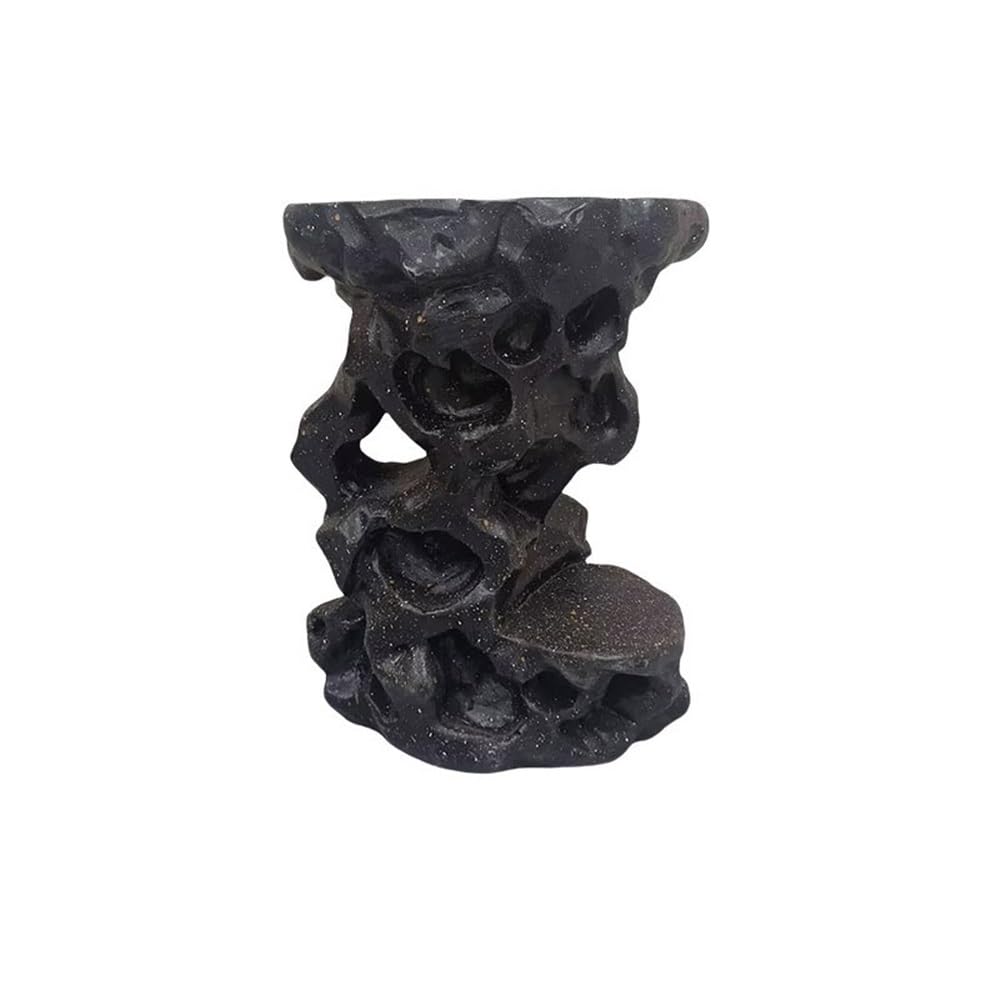Hhmmei2024-23 Bonsai Rack Outdoor Imitate Rocks Display Base, Resinous Bonsai Stand for Household Gardening Bonsai base
