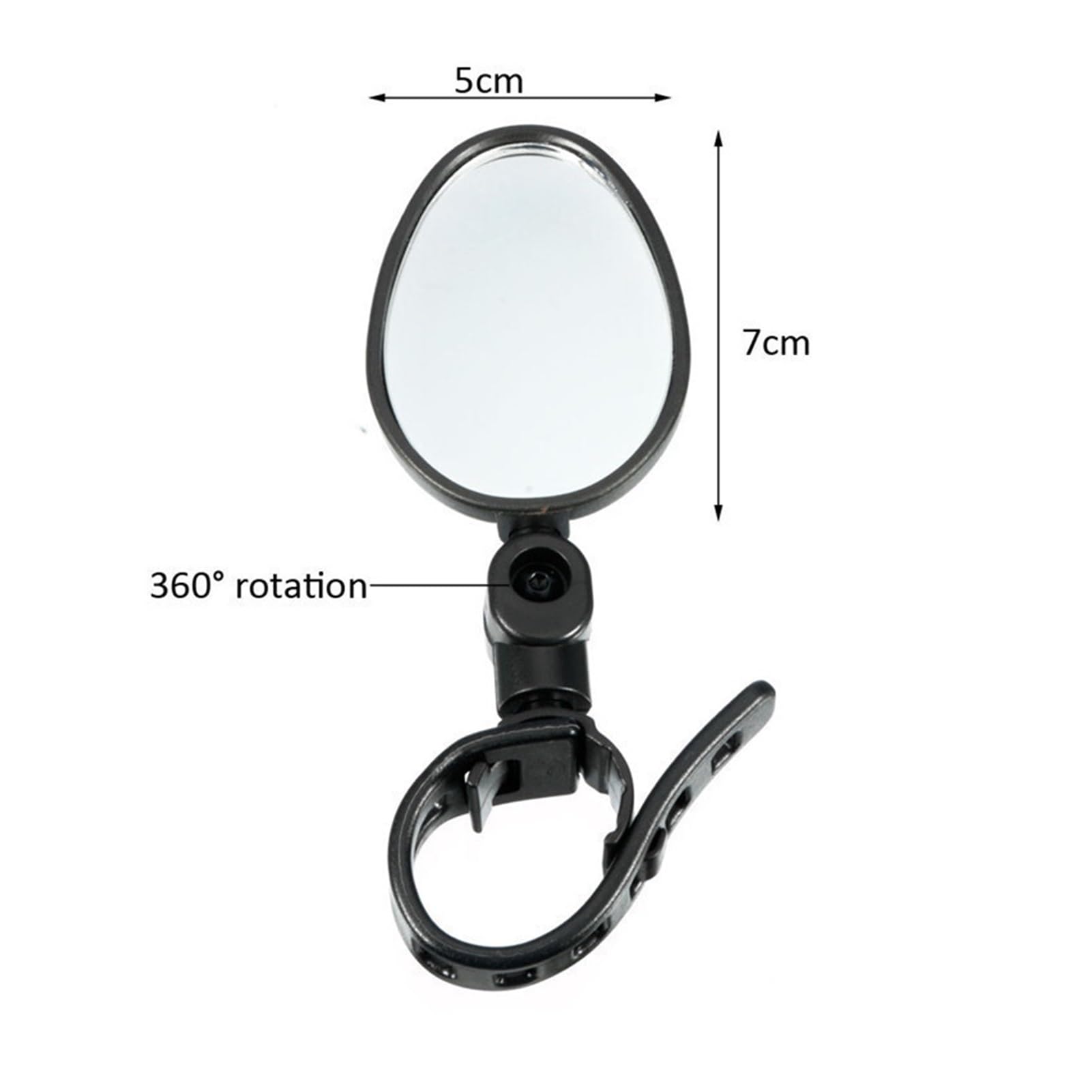 1PC 360 ° Draai Fiets Side Achteruitkijkspiegel Universele Fiets Handvat Bar End Achteruitkijkspiegel Zijspiegels voor Stuur Motorfiets Fiets