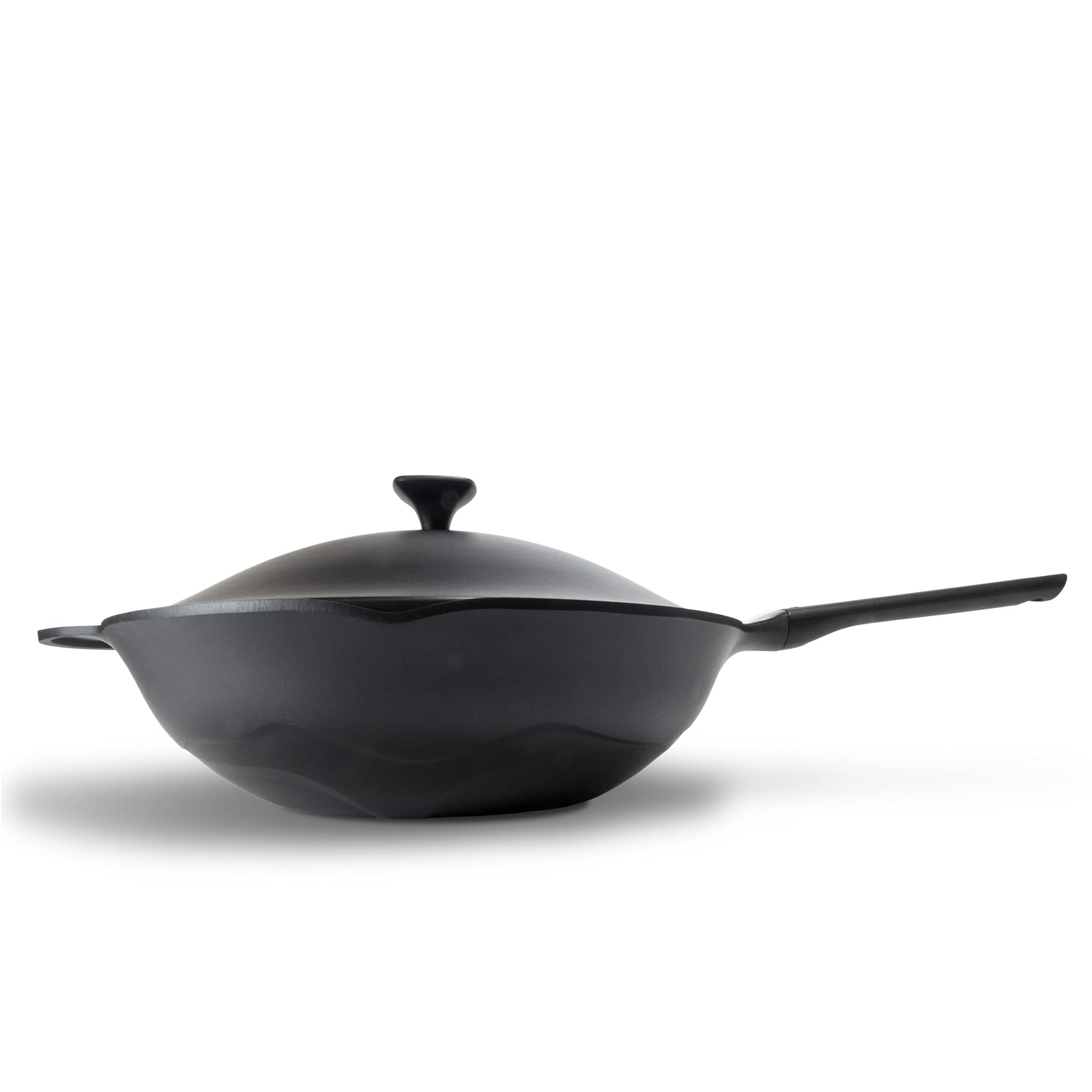 Moneta Lirica Wok 2 manici 32 con coperchio, in alluminio pressofuso, anche per induzione