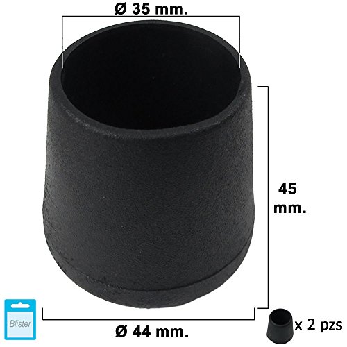 Preisvergleich Produktbild Maurer 5330616 konischen Endkappen 2-Pack (35 mm) schwarz