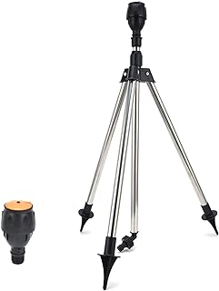 Aspersor rotativo automático, irrigador de tripé, irrigador de 360 graus, bocal de irrigação para sistema de irrigação de jardim para irrigação agrícola de jardim