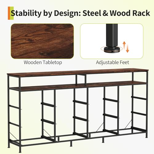 Estantería larga MDF 12 cajones tela mueble almacenamiento de gran estabilidad 7