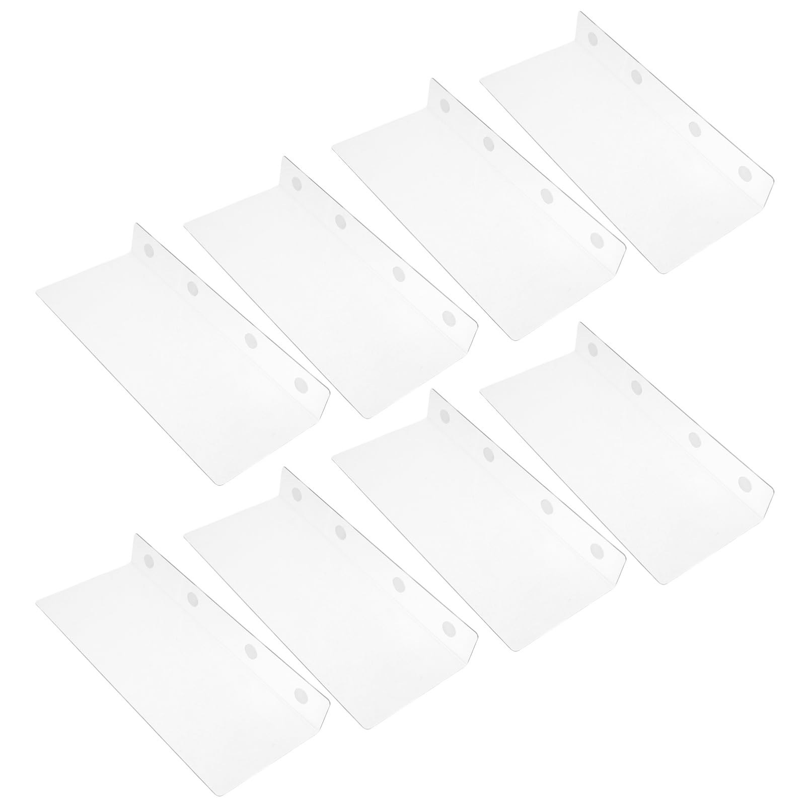 DECHOUS 8Pcs Adjustable Transparent Acrylic Shelf Dividers for Closet Organization for Clothes Towels Shoes Books Kitchen Office Storage Long Term